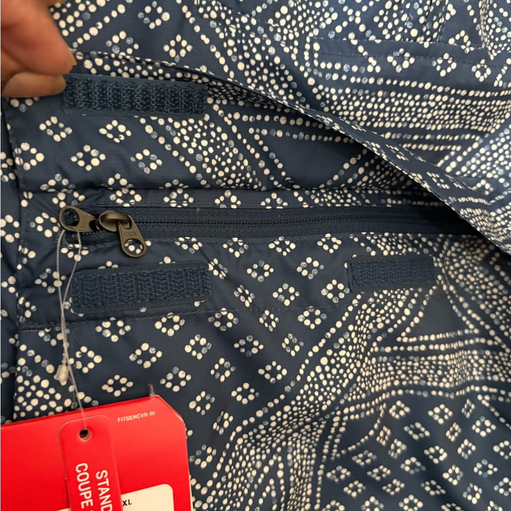 The North Face Blue and white bandana Patterned Anorack Jacket XL - Picture 8 of 15